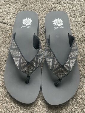 Yellow Box Flip Flops